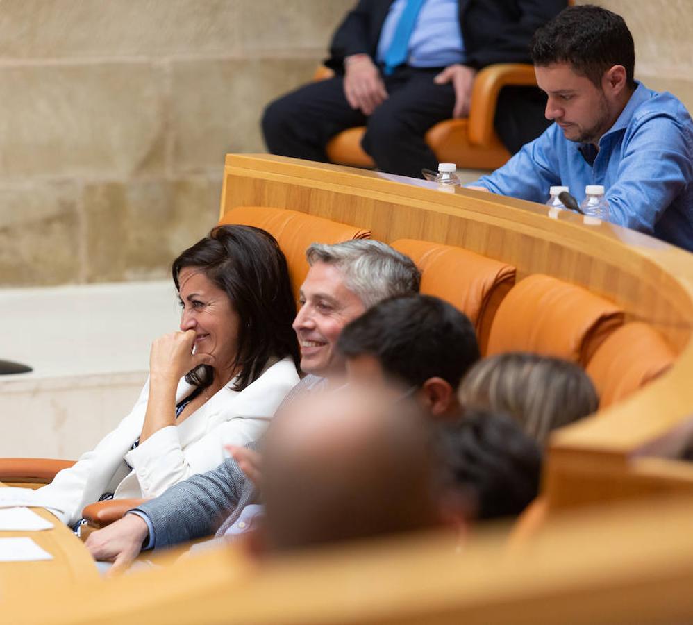 Imágenes correspondientes a la sesión parlamentaria de hoy en la cámara riojana.