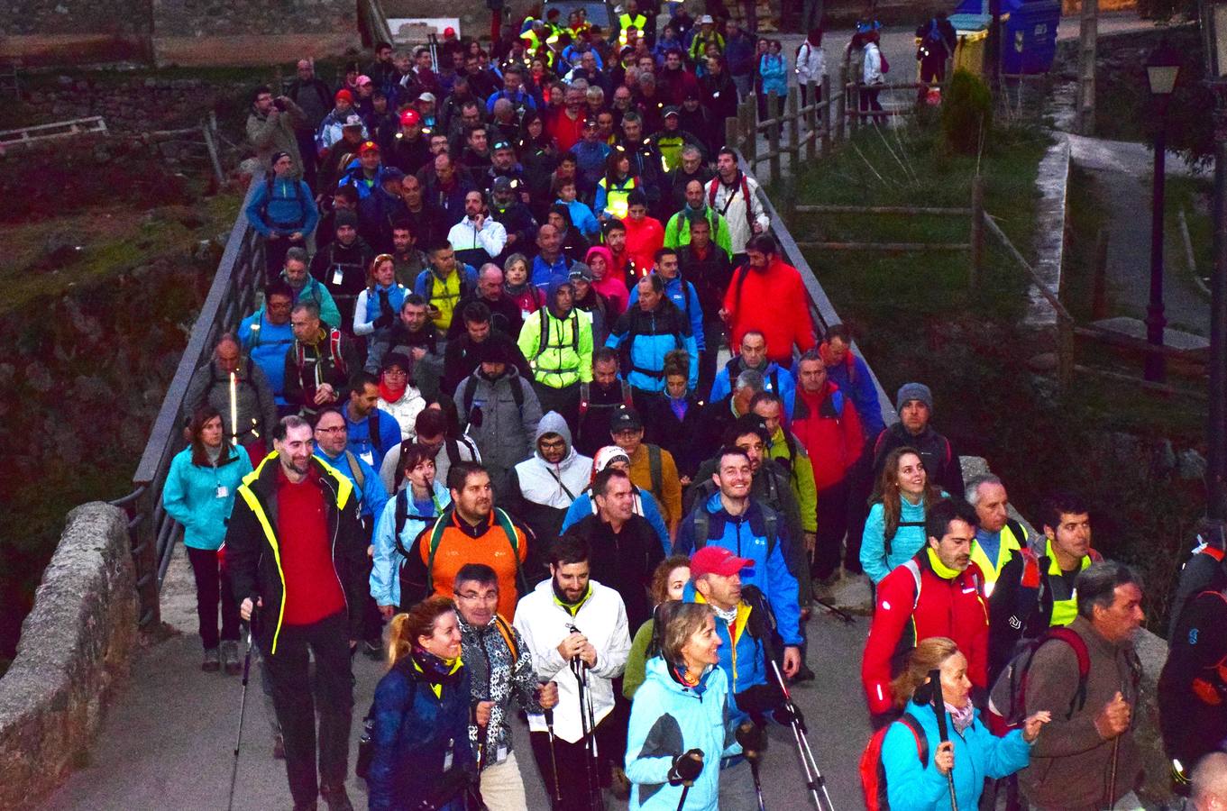 Cerca de 450 valientes tomaron la salida de la Marcha Hoyos de Iregua en Villoslada de Cameros