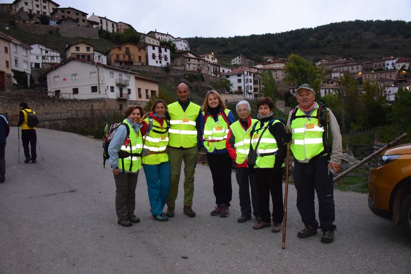 Cerca de 450 valientes tomaron la salida de la Marcha Hoyos de Iregua en Villoslada de Cameros