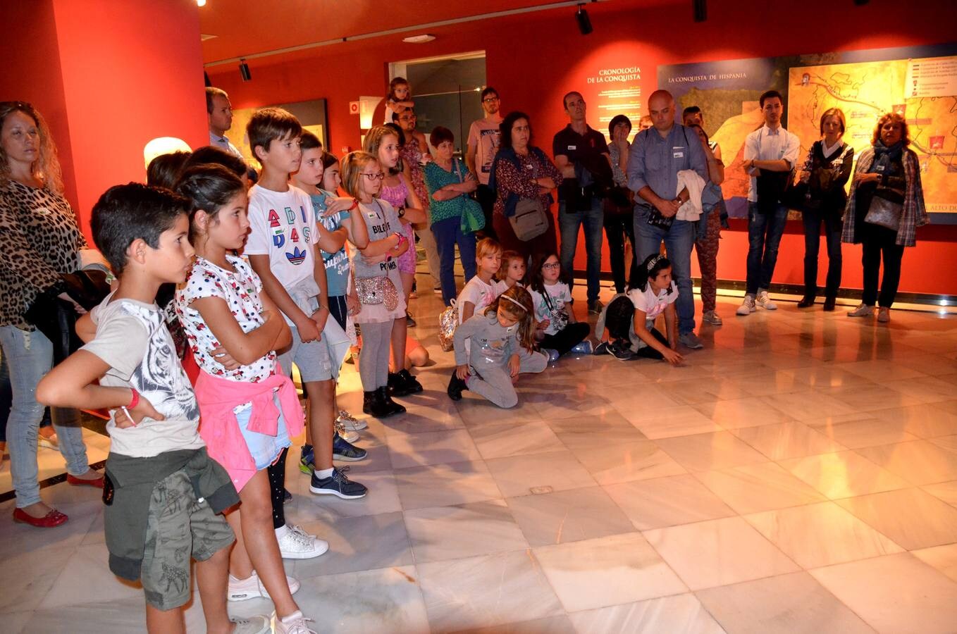 Visita teatralizada que se ha desarrolló en el Museo de la Romanización de Calahorra.