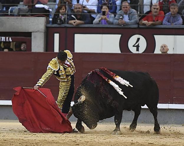 En redondo, con el toro de la apoteosis. :: javier arroyo