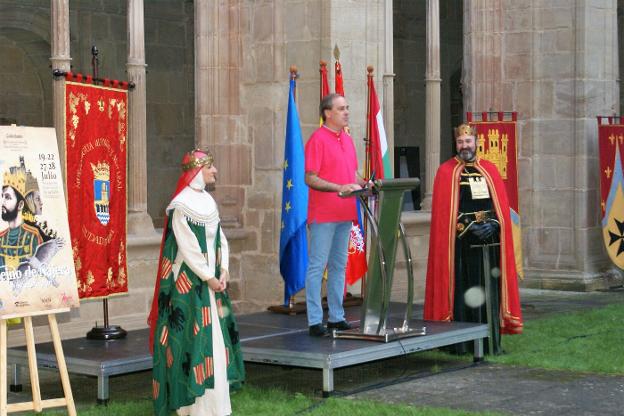 Sáez, en la presentación del 'Reino de Nájera', el pasado julio. 