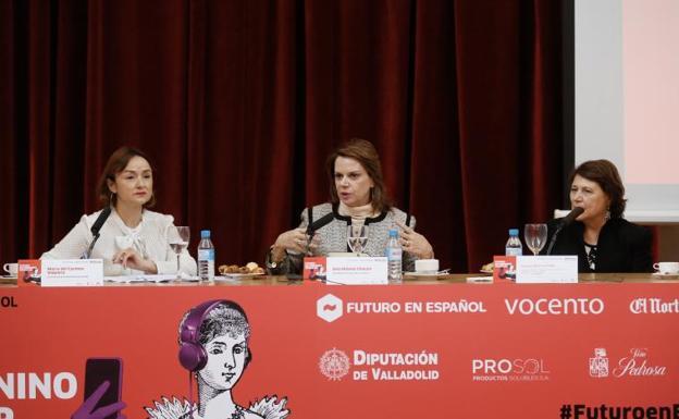 María del Carmen Vaquero, Ana Helena Chacón y Paloma Marina Ojeda. / GABRIEL VILLAMIL