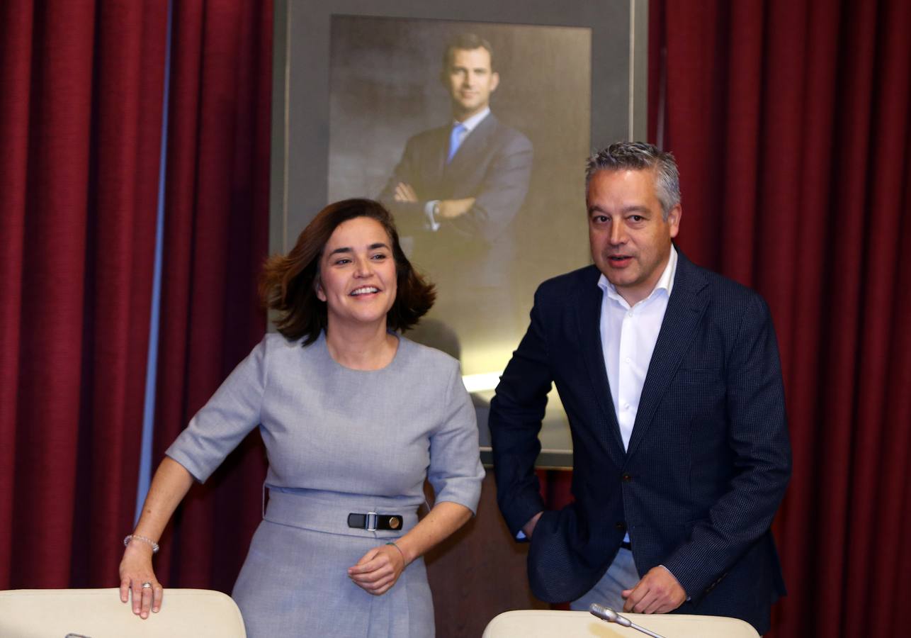 La alcaldesa de Logroño ha protagonizado la primera sesión del Debate del estado de la ciudad.