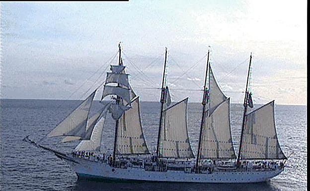 El buque-escuela de la Armada española Juan Sebastián Elcano.