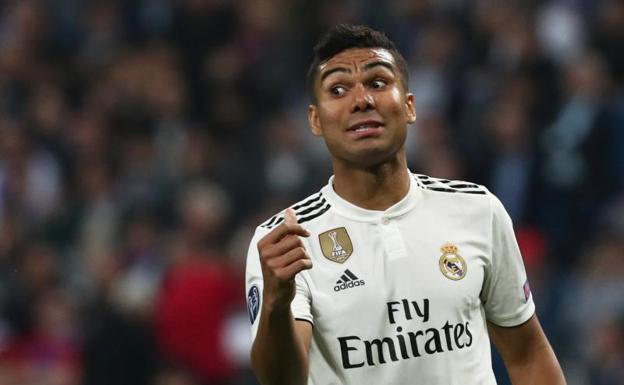 Casemiro, durante el partido contra el Viktoria Pilsen. 