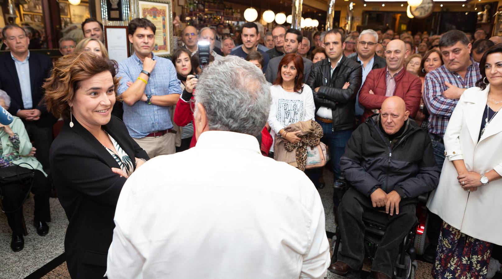 La socialista presenta su candidatura a encabezar la lista del PSOE a la Alcaldía de Logroño