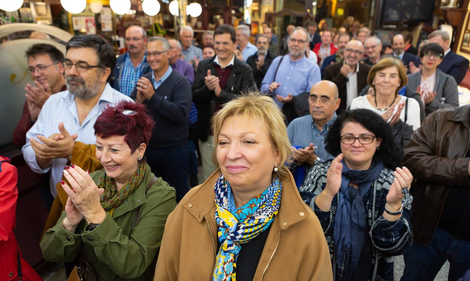 La socialista presenta su candidatura a encabezar la lista del PSOE a la Alcaldía de Logroño