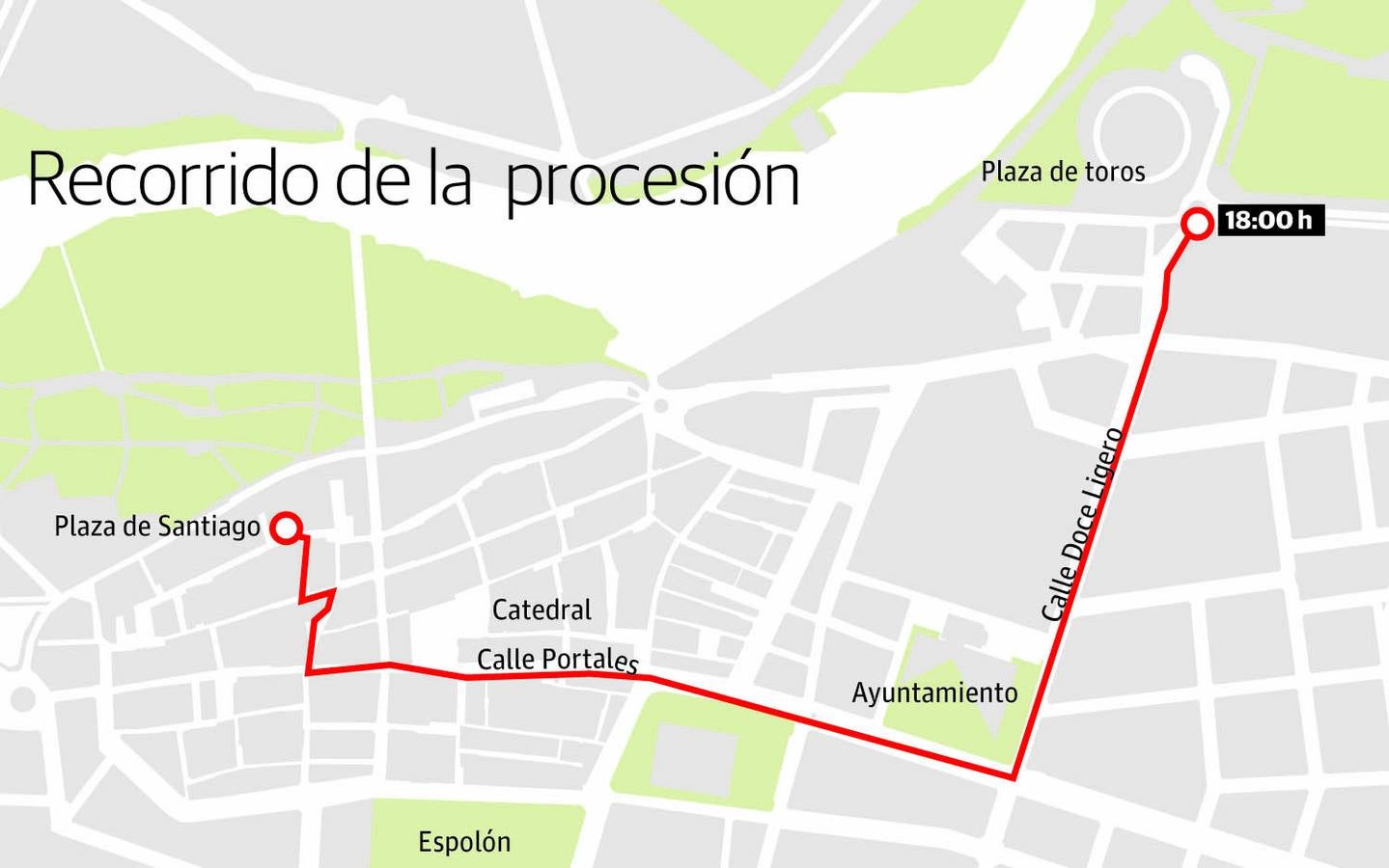 La procesión del 17 de noviembre discurrirá por el centro logroñés durante dos horas