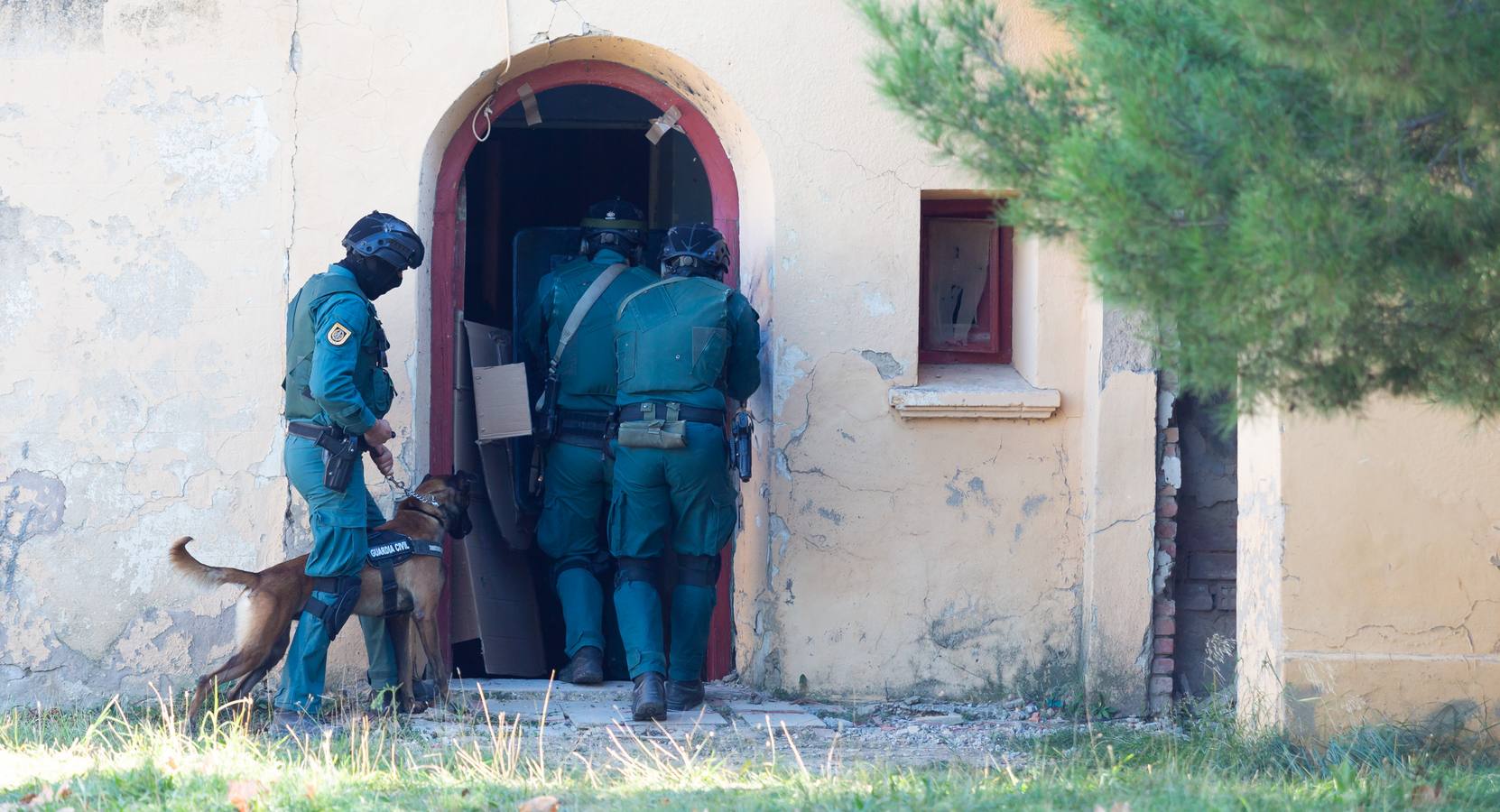 El Grupo de Acción Rápida (GAR) de la Guardia Civil y la Gendarmería Francesa están desarrollano unas jornadas prácticas en Logroño para implementar un nuevo sistema de detección de explosivos con perros en grandes concentraciones de personas, como eventos deportivos o musicales.