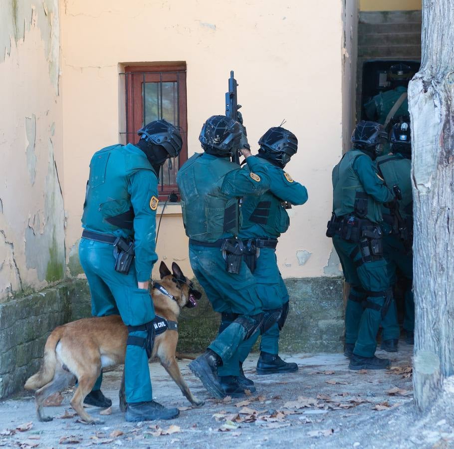 El Grupo de Acción Rápida (GAR) de la Guardia Civil y la Gendarmería Francesa están desarrollano unas jornadas prácticas en Logroño para implementar un nuevo sistema de detección de explosivos con perros en grandes concentraciones de personas, como eventos deportivos o musicales.