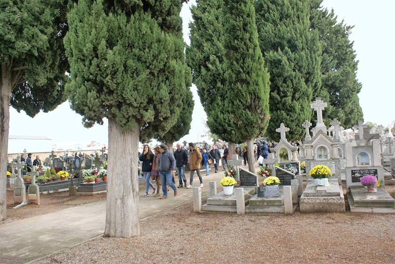 Los najerinos han visitado el camposanto para cumplir con la tradición de la visita a las tumbas donde reposan los familiares y amigos. 