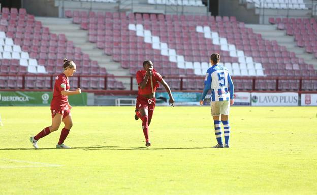 El EDF celebra el segundo gol.