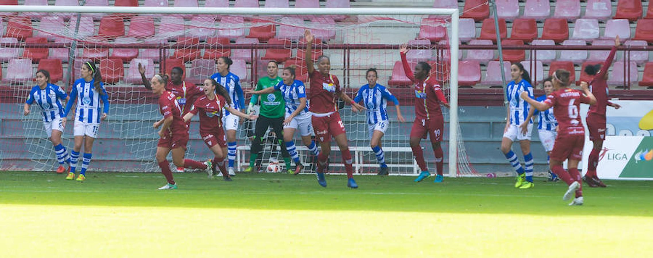 El EDF recupera la sonrisa después de ganar al Huelva en Las Gaunas por 2-0 y encadenar su segudo triunfo de año. Toca disfrutar.