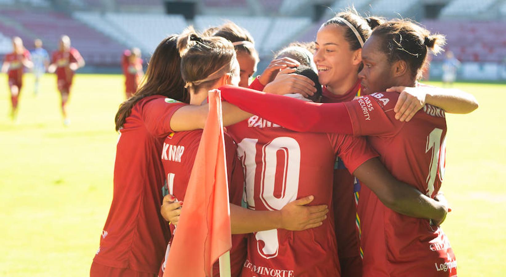 El EDF recupera la sonrisa después de ganar al Huelva en Las Gaunas por 2-0 y encadenar su segudo triunfo de año. Toca disfrutar.