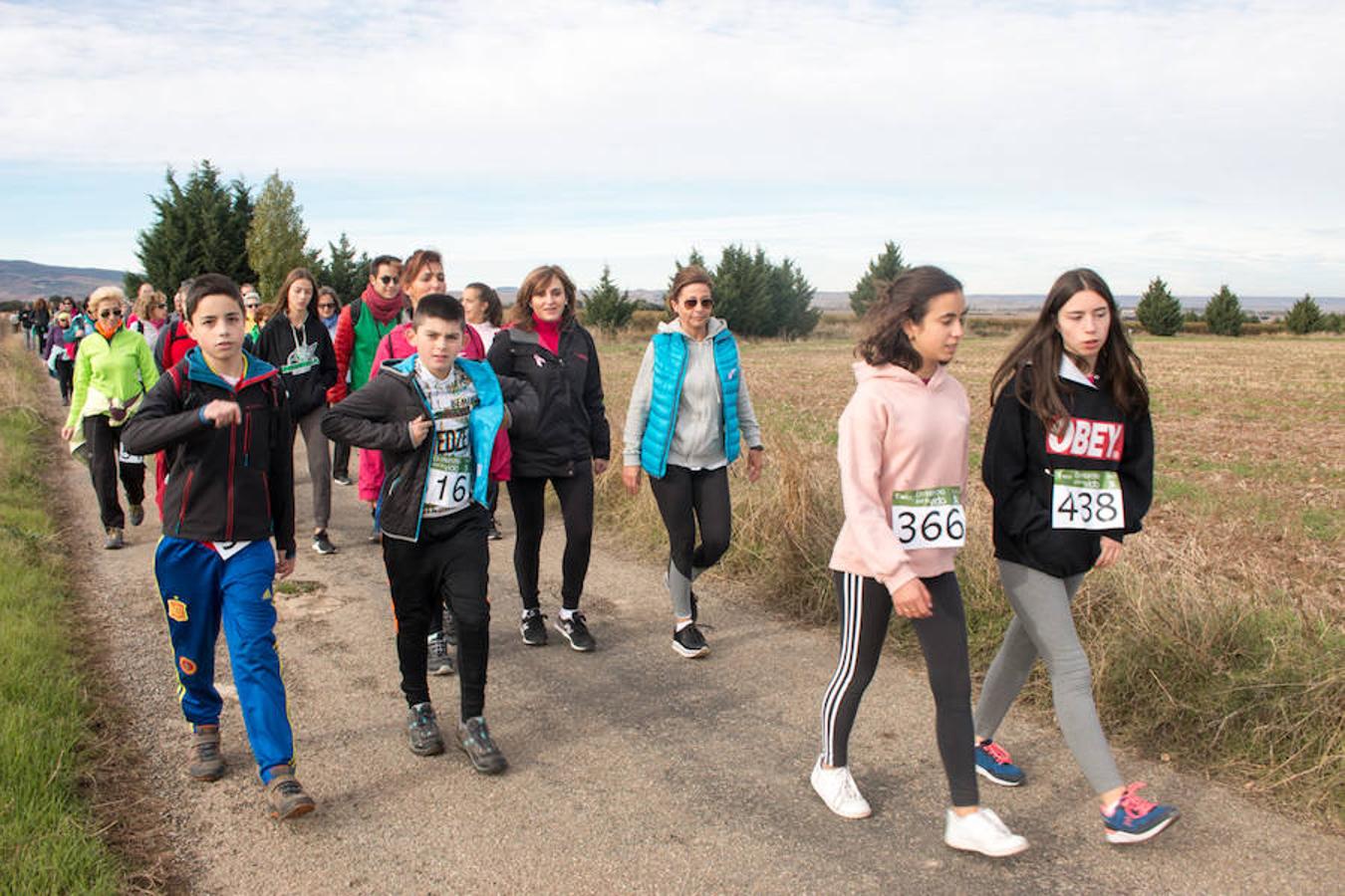 La iniciativa 'En marcha por la vida' ha reunido unas 650 personas para salir de paseo en una iniciativa organizada por la Asociación Española Contra el Cáncer de La Rioja, organizadora de la caminata que cubrió unos 12 kilómetros desde Santo Domingo de la Calzada y Hervías, y regreso. 