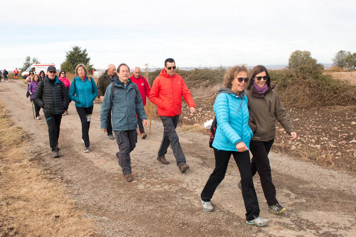 La iniciativa 'En marcha por la vida' ha reunido unas 650 personas para salir de paseo en una iniciativa organizada por la Asociación Española Contra el Cáncer de La Rioja, organizadora de la caminata que cubrió unos 12 kilómetros desde Santo Domingo de la Calzada y Hervías, y regreso. 