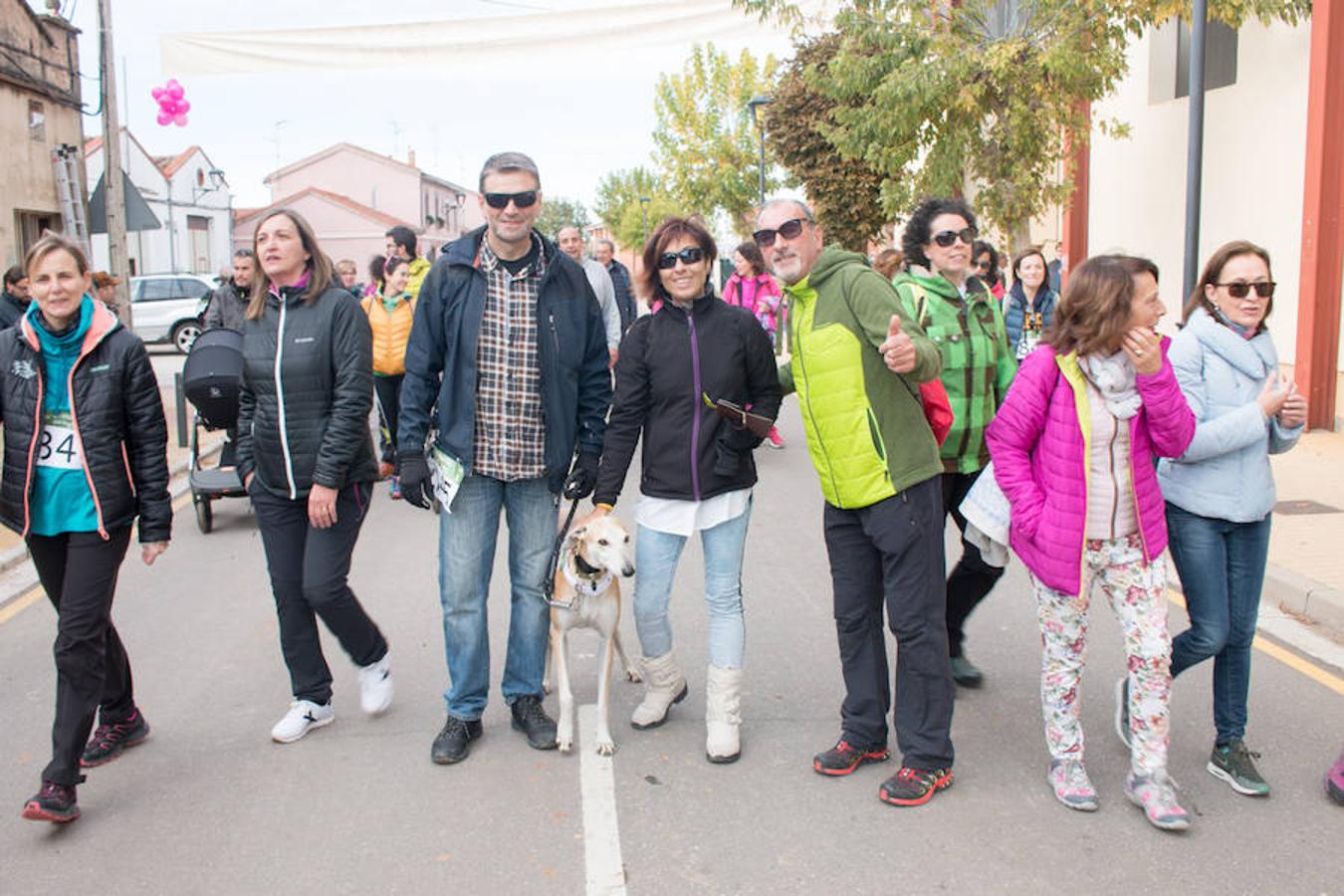 La iniciativa 'En marcha por la vida' ha reunido unas 650 personas para salir de paseo en una iniciativa organizada por la Asociación Española Contra el Cáncer de La Rioja, organizadora de la caminata que cubrió unos 12 kilómetros desde Santo Domingo de la Calzada y Hervías, y regreso. 