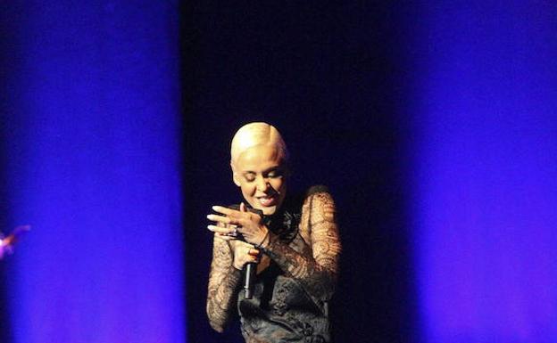 Mariza, durante un concierto en Madrid.