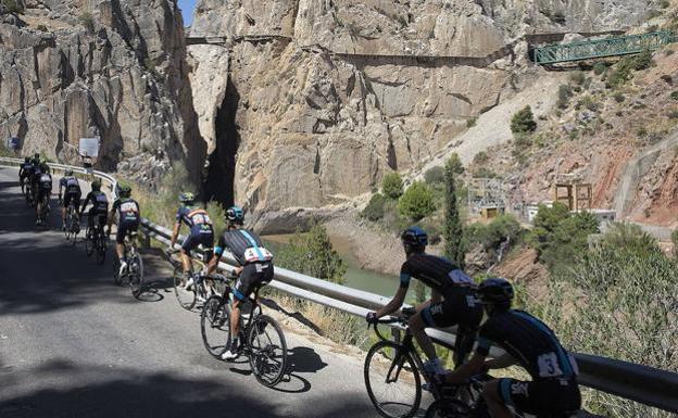 Imange de una etapa de la Vuelta a España. 