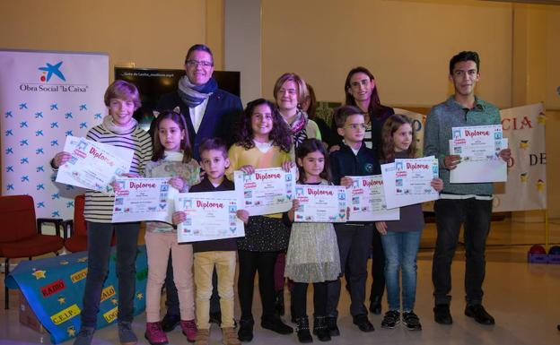 Entrega de premios del «Tarjetas Navideñas» del año pasado. 