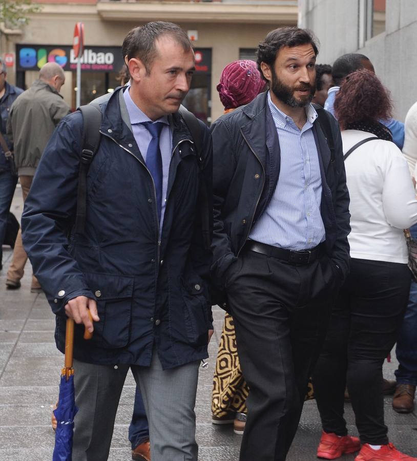 Martínez Sanz (derecha) durante los días del juicio