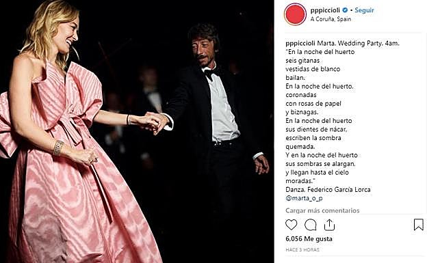 Marta Ortega con Pierpaolo Piccioli. 