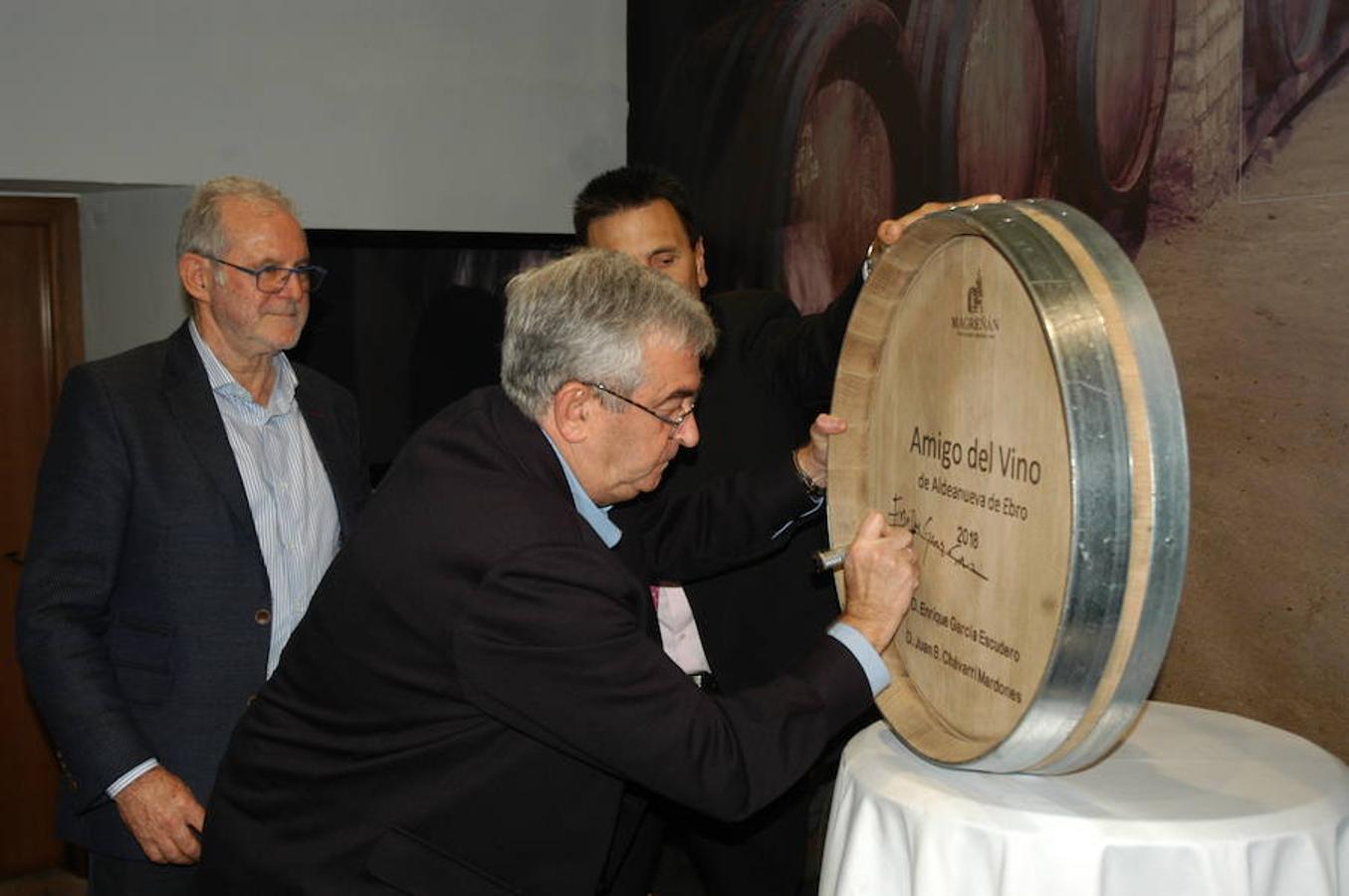 Las bodegas de Aldeanueva de Ebro presentaron ayer los caldos del año 2018, una de las cosechas más difíciles de los últimos años