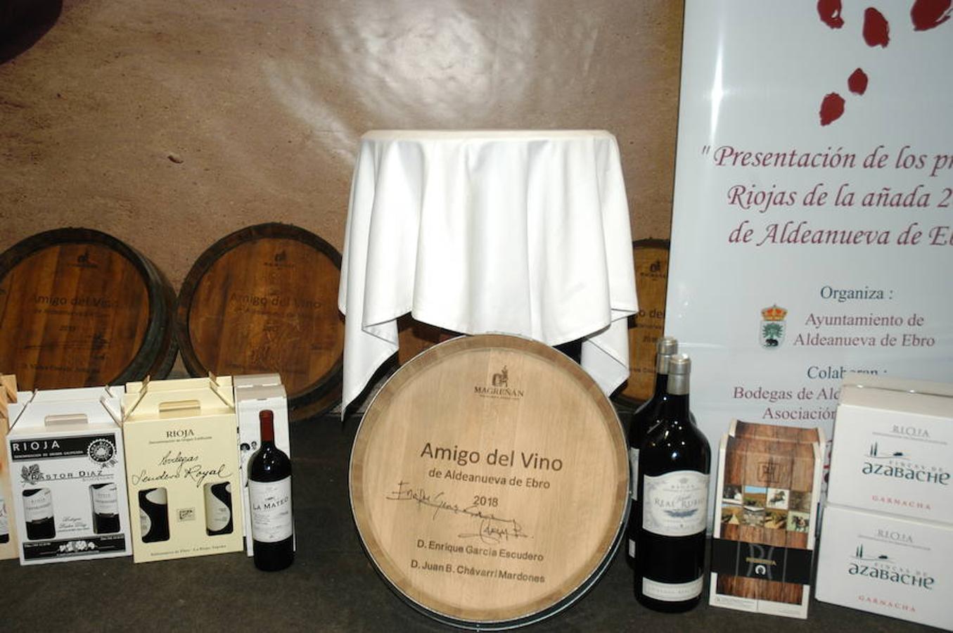 Las bodegas de Aldeanueva de Ebro presentaron ayer los caldos del año 2018, una de las cosechas más difíciles de los últimos años