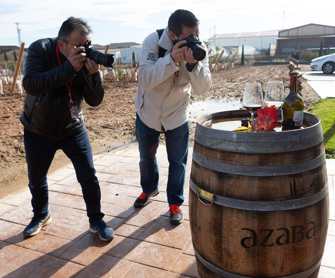 El sol y el buen tiempo se aliaron para hacer «la fotografía perfecta» en el VIII Rally Fotográfico del Rioja, que ayer reunió a 95 participantes y recorrió rincones y bodegas de Aldeanueva, Azagra y Navarrete