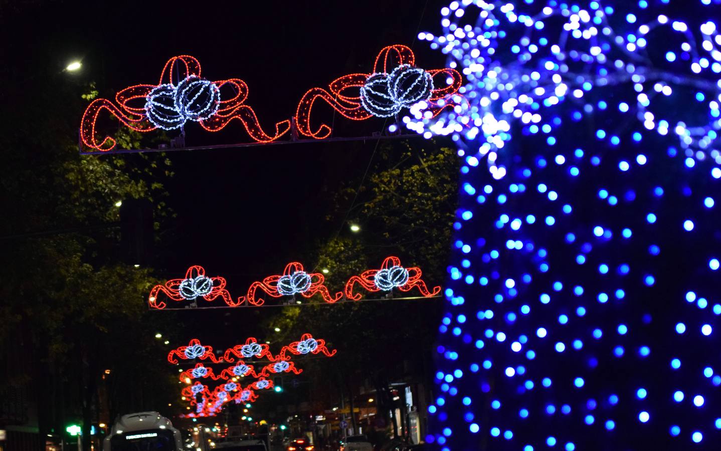 La capital de La Rioja procedió al tradicional encendido del alumbrado navideño en un acto que congregó a numeroso público en torno a la Concha del Espolón