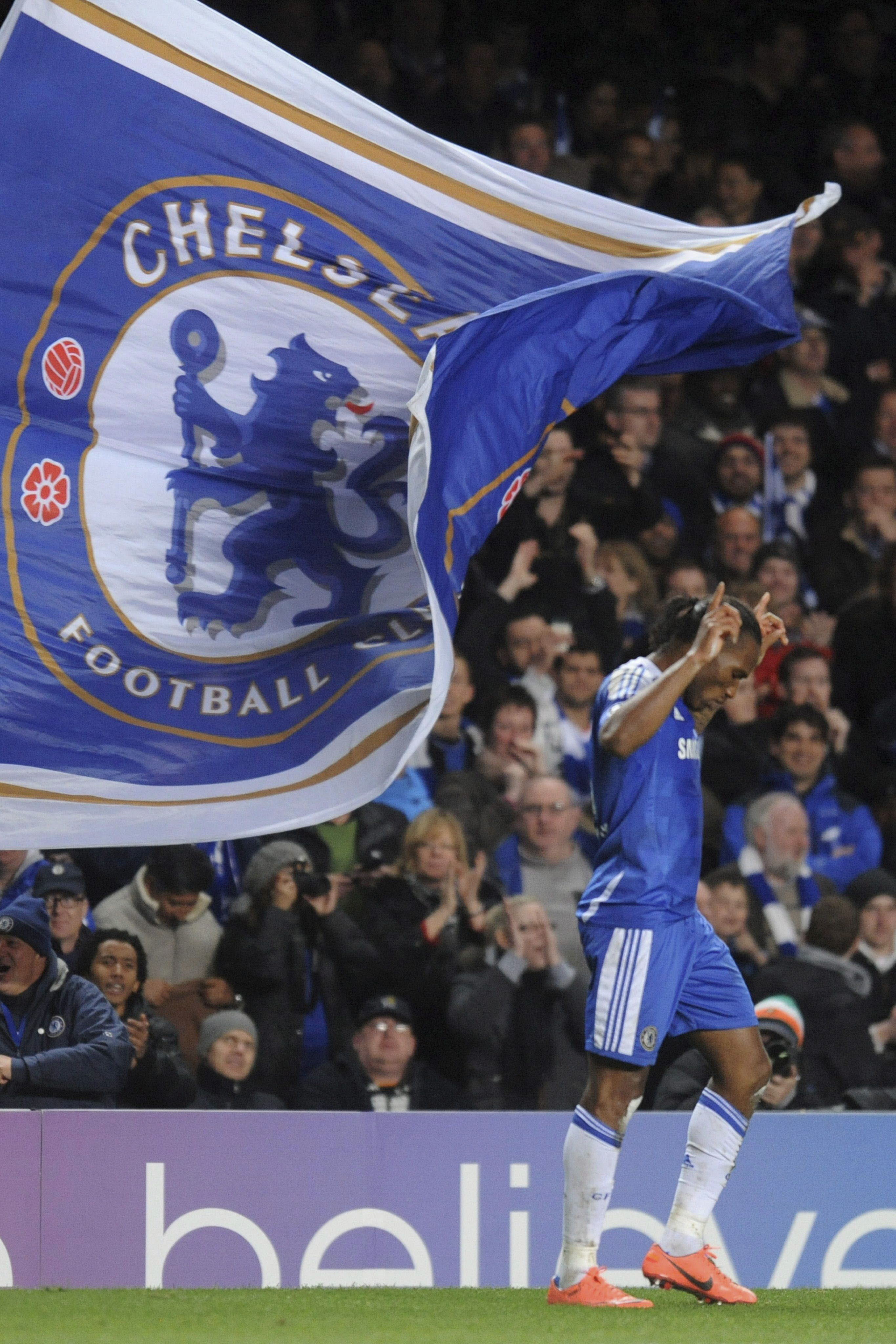 Drogba, tras su gol en semifinales al Barcelona en Stamford Bridge