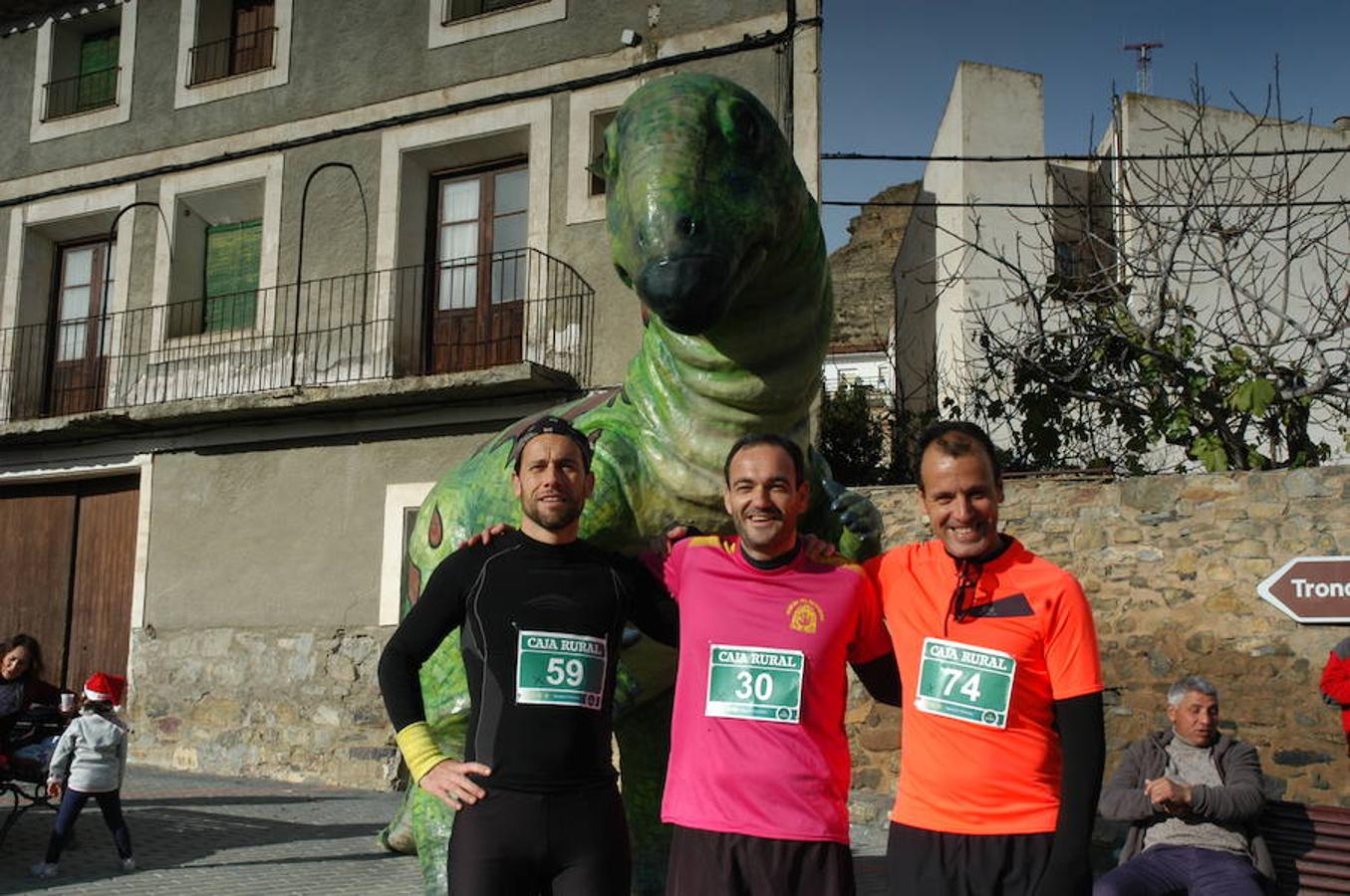 VI carrera 'Entre Dinosaurios Villa de Igea celebrada el domingo pasado por una ruta de más de 10 kilómetros campo a través en la que participaron 119 atletas. También hubo pruebas para niños en el casco urbano en las que compitieron 55 chavales.