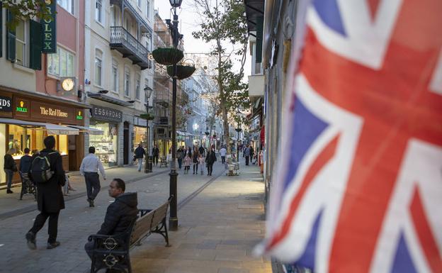 Una calle de Gibraltar. 