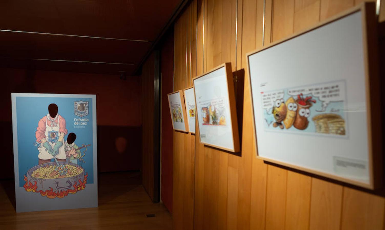 Una exposición montada en el Centro Fundación Caja Rioja Merced recorre el pasado y el presente de la Cofradía del Pez, una entidad que salvaguarda las tradiciones de Logroño.