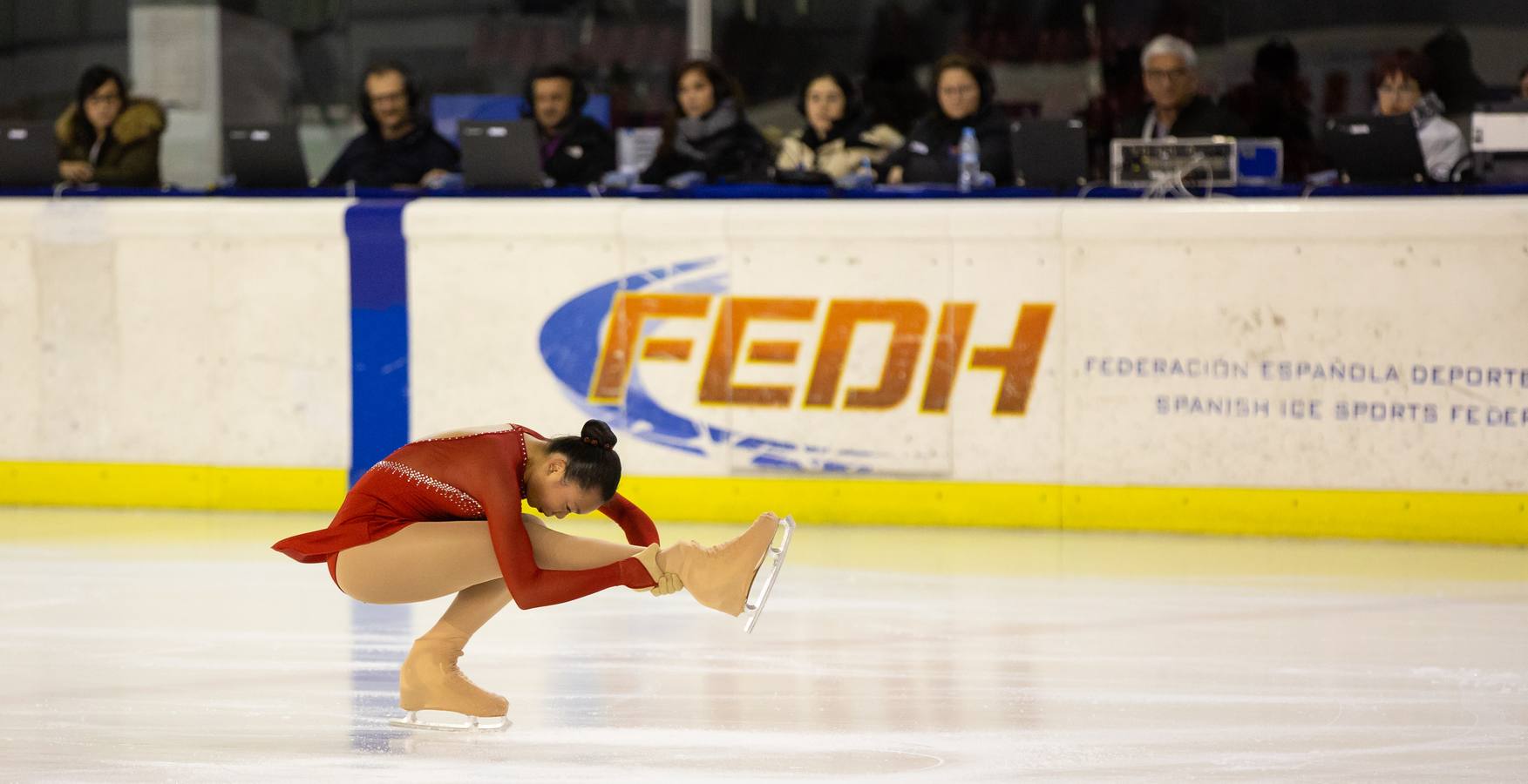 Lobete acogió ayer la primera jornada del Nacional de Patinaje Artísitico y Sincronizado.