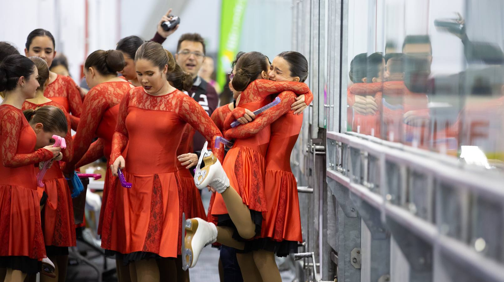 El patinador madrileño llenó Lobete para su exhibición de despedida.