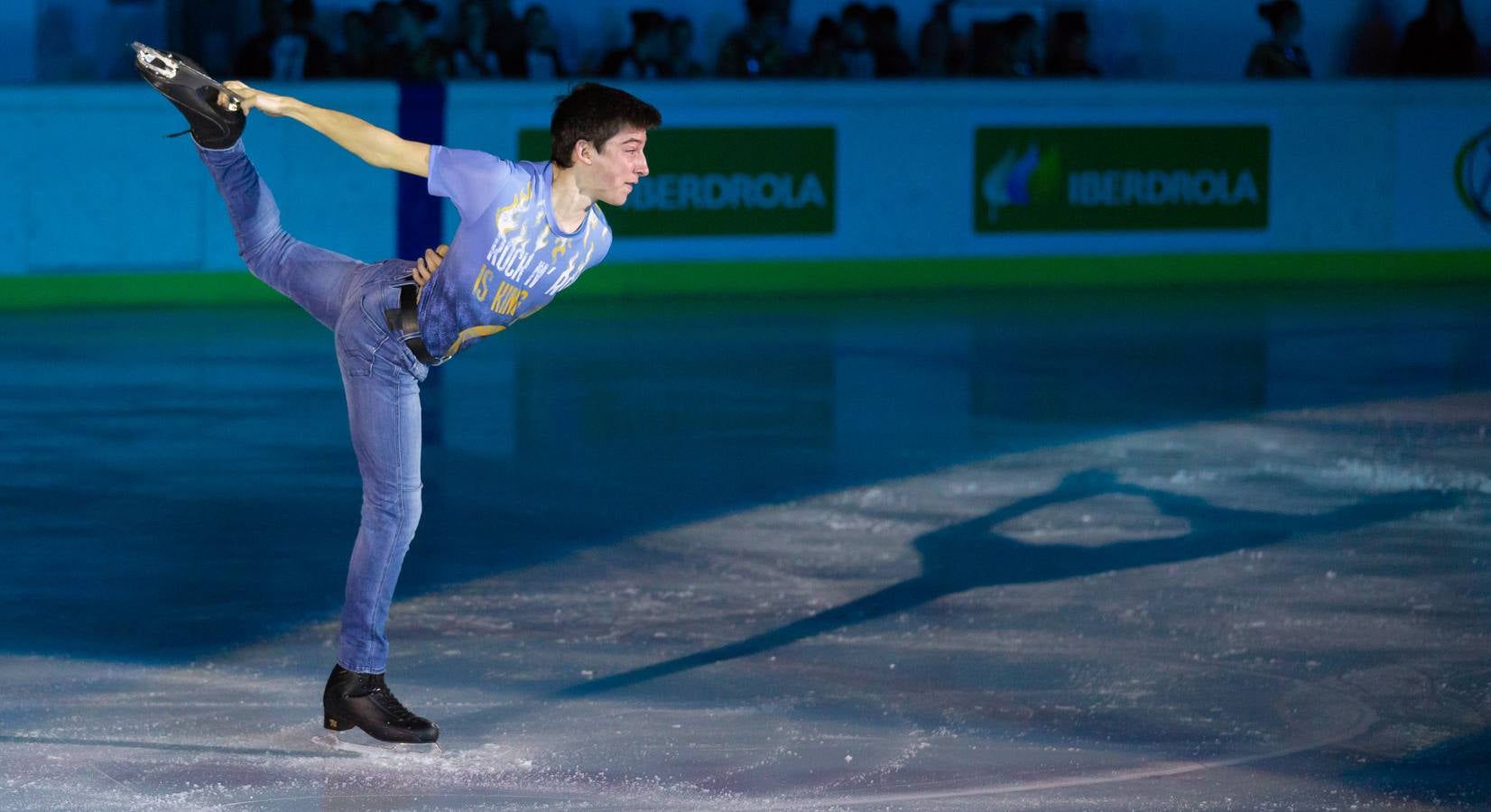 El patinador madrileño llenó Lobete para su exhibición de despedida.