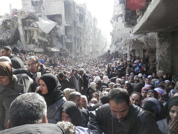 Campamento de refugiados de Al-Yarmouk, en el sur de Damasco (Siria), en una imagen de archivo. :: reuters