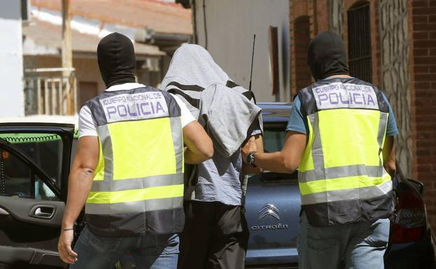 Imagen de un detenido por terrorismo. 