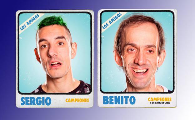 Sergio, encarnado por Sergio Olmo y Alberto Nieto caracterizado como Benito.
