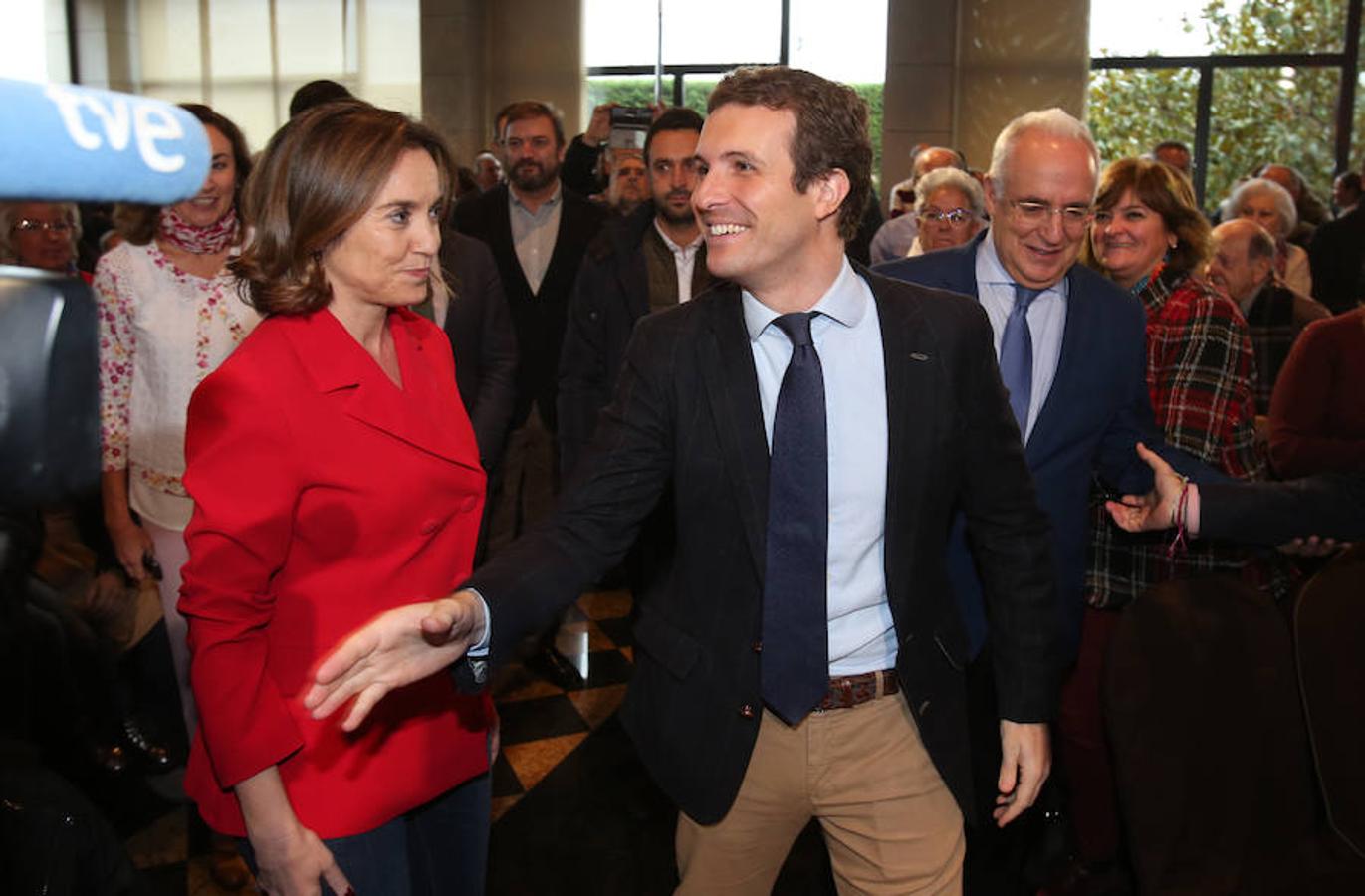 El presidente del PP presentó a José Ignacio Ceniceros y Cuca Gamarra como candidatos a presideir el Gobierno de La Rioja y la alcaldía de Logroño en el que puede catalogarse como primer acto de campaña de los populares para las elecciones del 2019