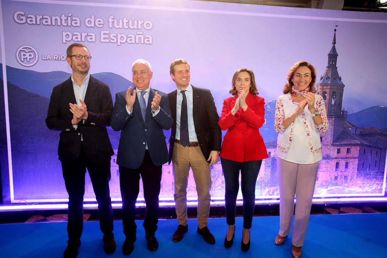 El presidente del PP presentó a José Ignacio Ceniceros y Cuca Gamarra como candidatos a presideir el Gobierno de La Rioja y la alcaldía de Logroño en el que puede catalogarse como primer acto de campaña de los populares para las elecciones del 2019