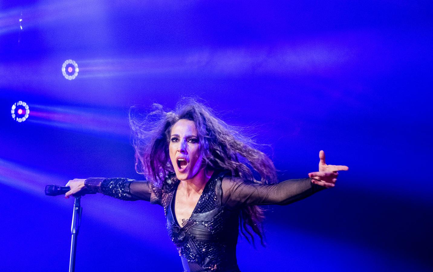 Malú mostró toda su energía en el Palacio de los Deportes.