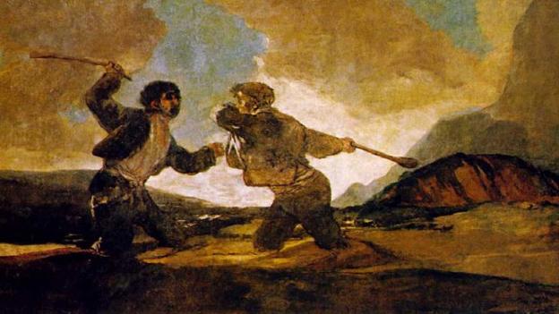 'Duelo a garrotazos', obra de Goya propiedad del Museo del Prado.
