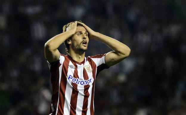 El riojano Fernando Llorente, en una imagen de su etapa en el Athletic. 