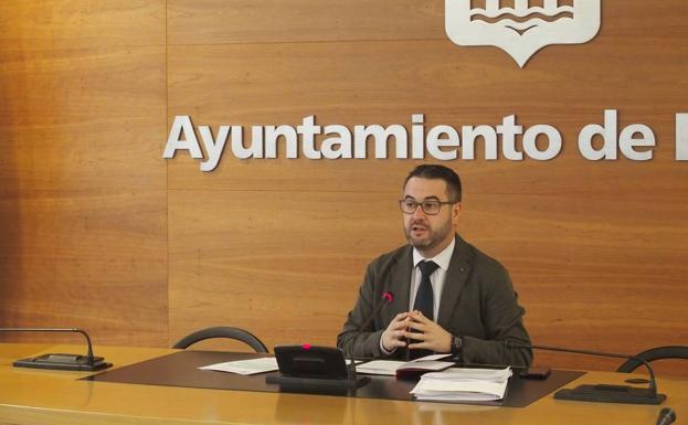 Javier Merino, en la rueda de prensa.