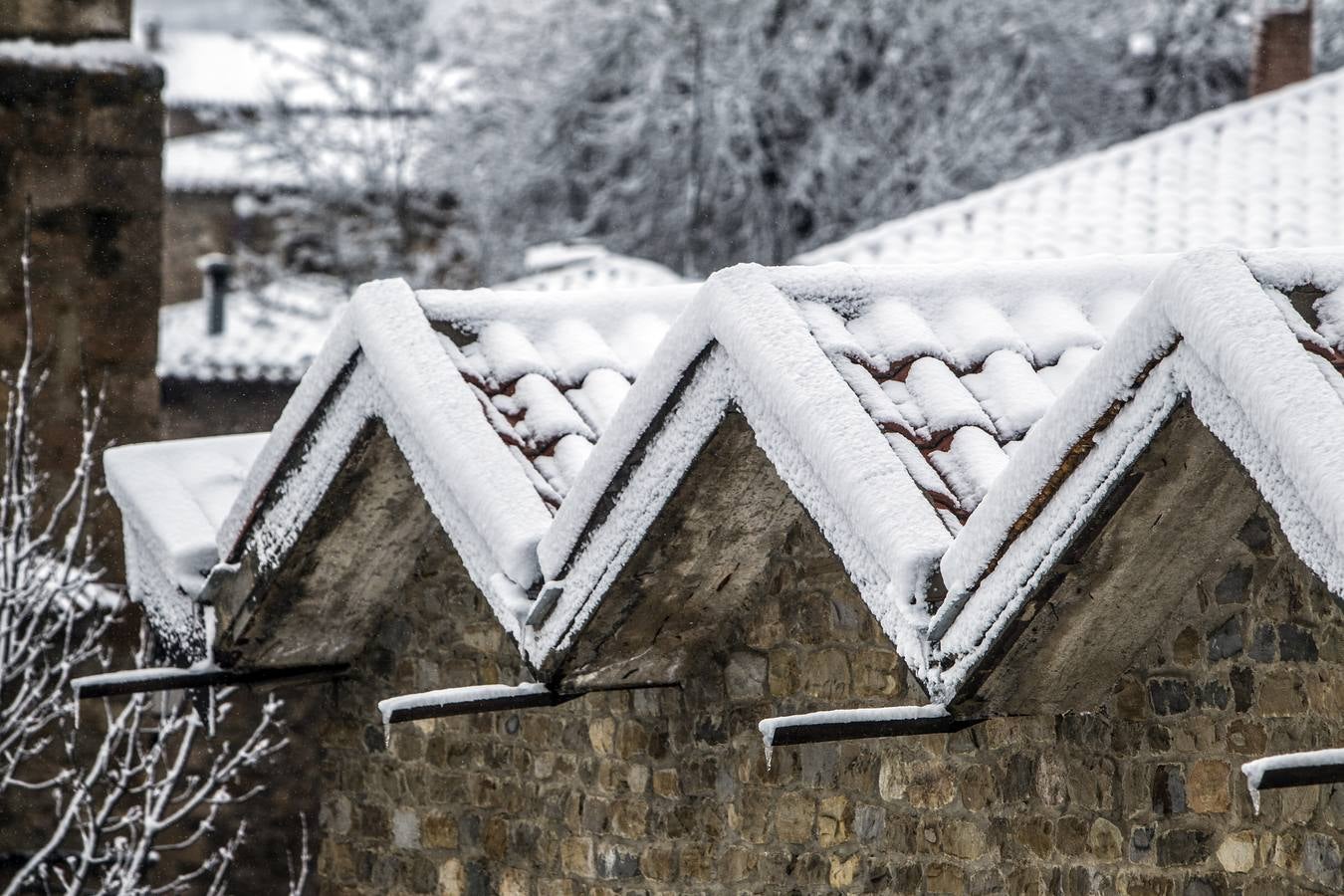 Fotos: La sierra riojana, cubierta por la nieve