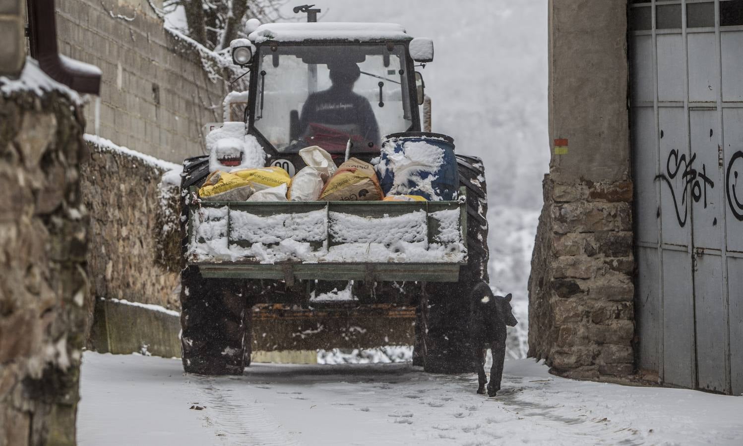 Fotos: La sierra riojana, cubierta por la nieve