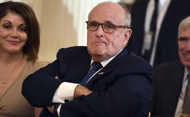 El abogado de Trump y exalcalde de Nueva York, Rudy Giuliani.
